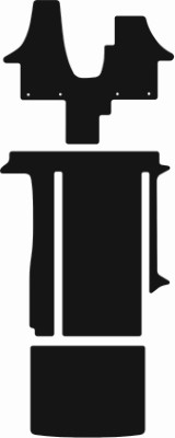 Volkswagen California T5 And T6 2004 - 2020 T6_014 (Round Fixings - 2 Rail) Rear Van Mat