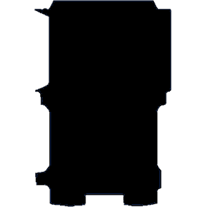 Ford Transit E-Custom 2024 - Present (SWB) (With Liner) Rear Van Mat